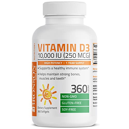 Bronson Vitamin D3 10,000 IU - Immune & Bone Support