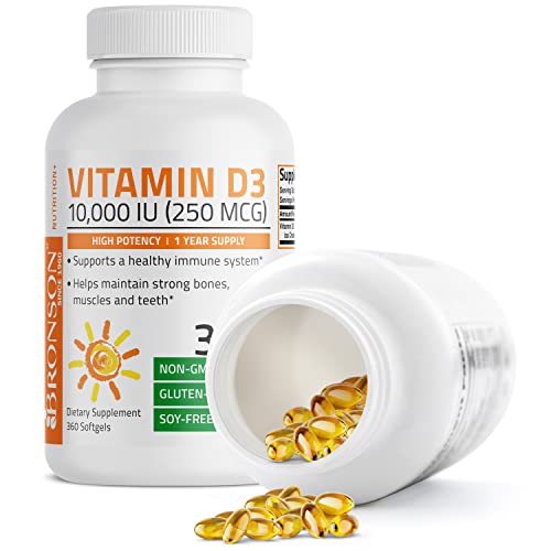 Bronson Vitamin D3 10,000 IU - Immune & Bone Support