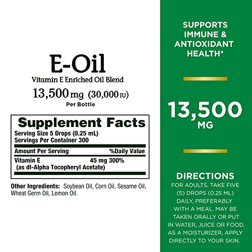 Nature's Bounty Vitamin E Oil 30,000 IU 74ml