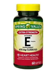 Extra Strength Vitamin E Softgels, 670 mg