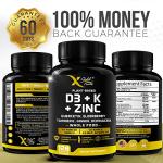 Vitamin D, K2, Zinc & Herbal Blend Supplement