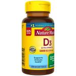 Nature Made Vitamin D3 5000 IU Softgels 100 Count