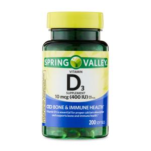 Spring Valley Vitamin D3 50 mcg 4-Pack