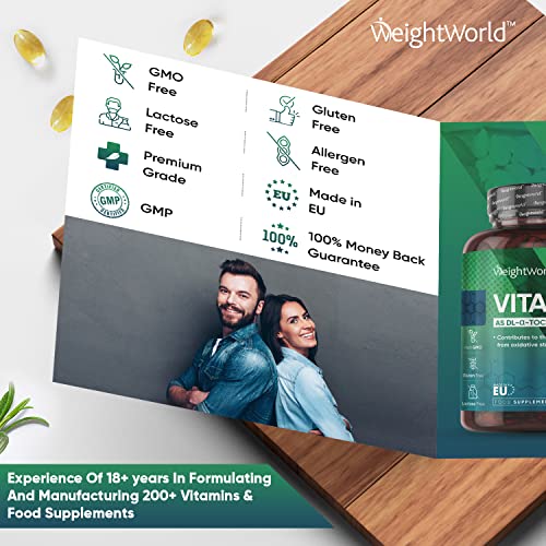 High Strength Vitamin E Softgels 400IU - 180 Count