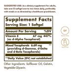 Vitamin E 67 MG Softgels - 100 Count