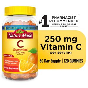 Nature Made Vitamin C Gummies, 250 mg, 120 Count