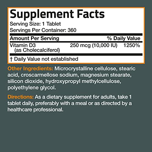 Bronson High Potency Vitamin D3 10,000 IU
