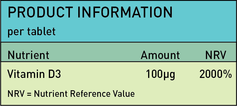 Vitamin D3 4000IU - 180 Tablets for Immunity