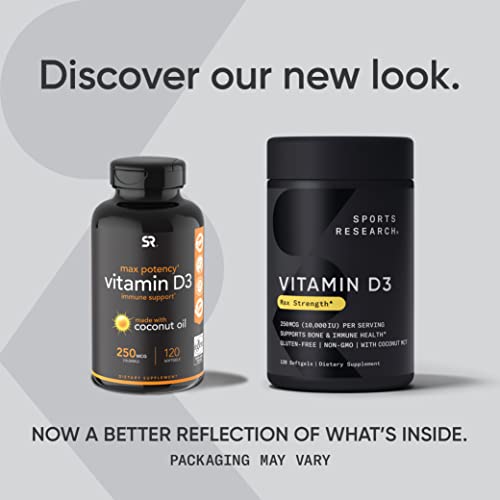 Sports Research High Potency Vitamin D3 Softgels