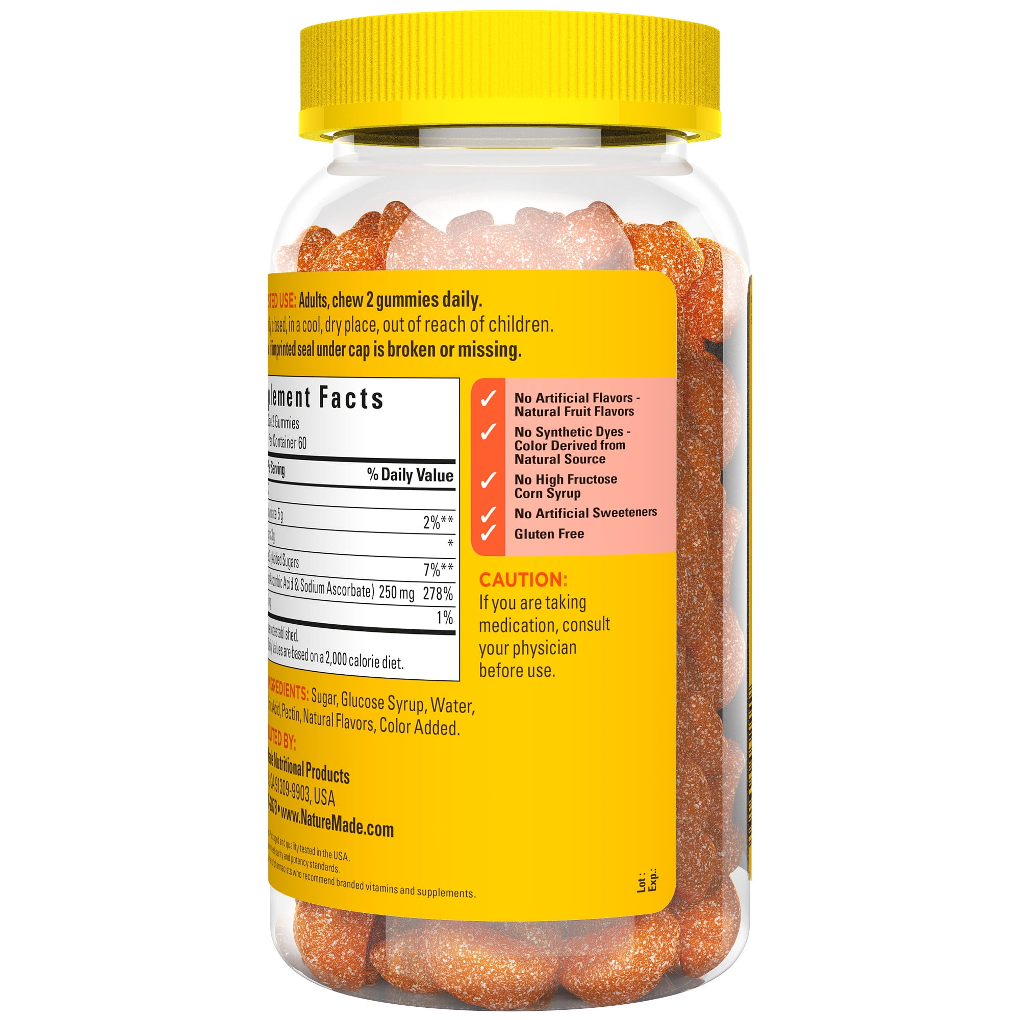 Nature Made Vitamin C Gummies, 250 mg, 120 Count