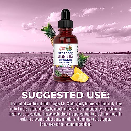 MaryRuth's Organic Vitamin D3 Liquid Drops, 4000 IU