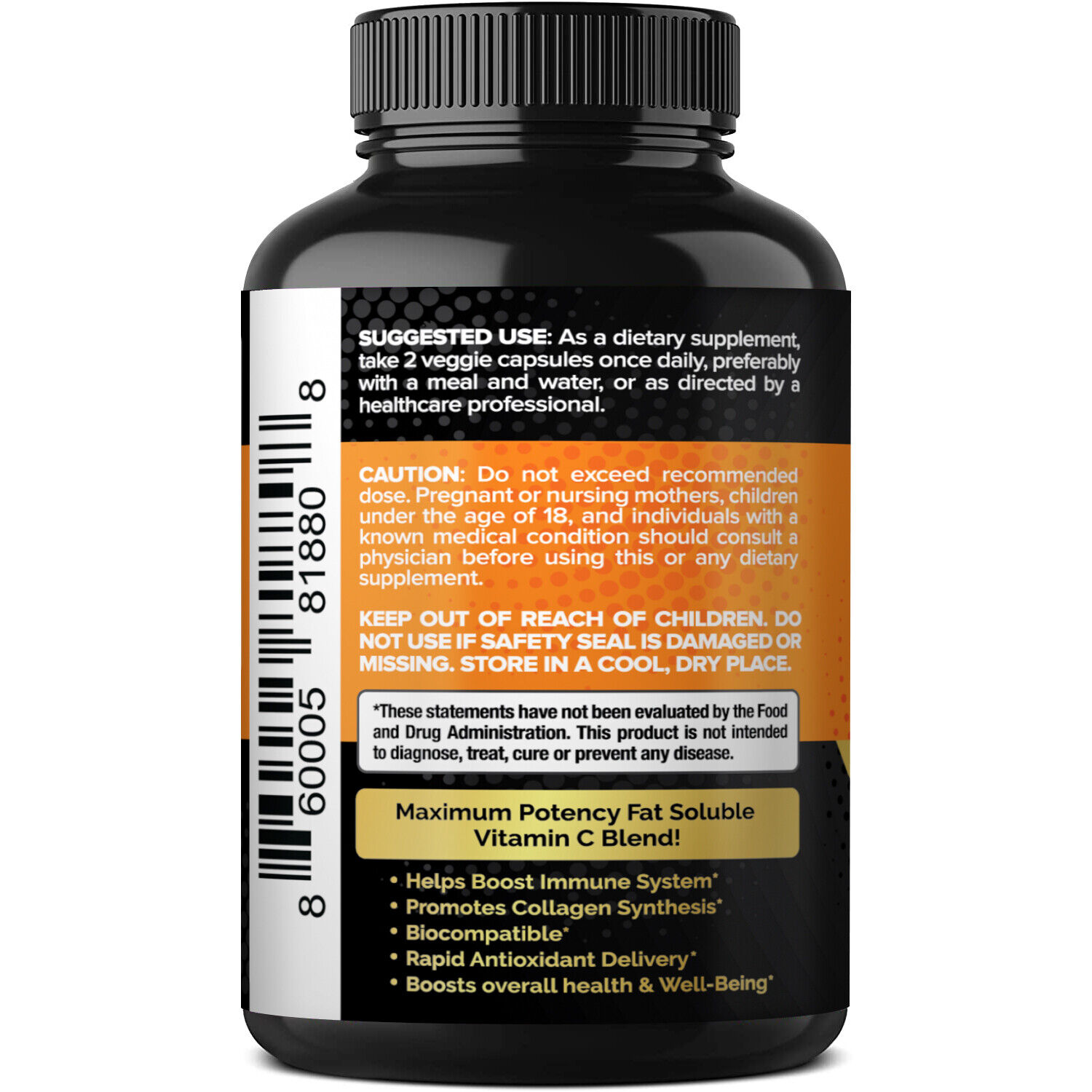 NutriPeeps Liposomal Vitamin C 1600mg Capsules