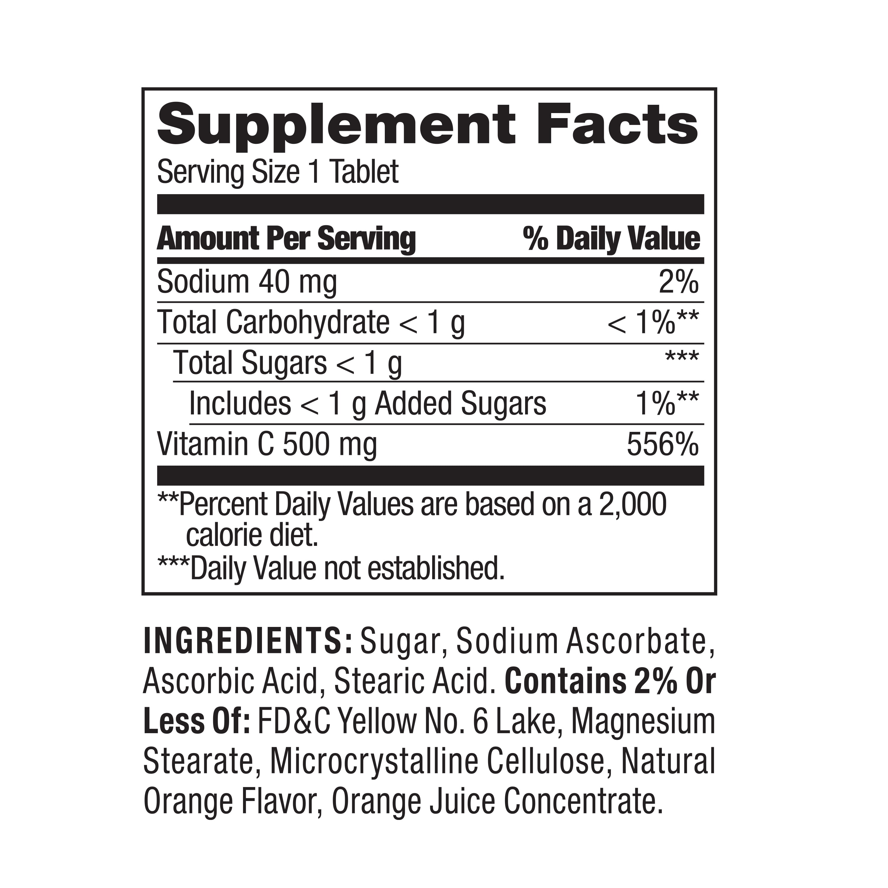 Spring Valley Chewable Vitamin C 500 mg - 2 Pack