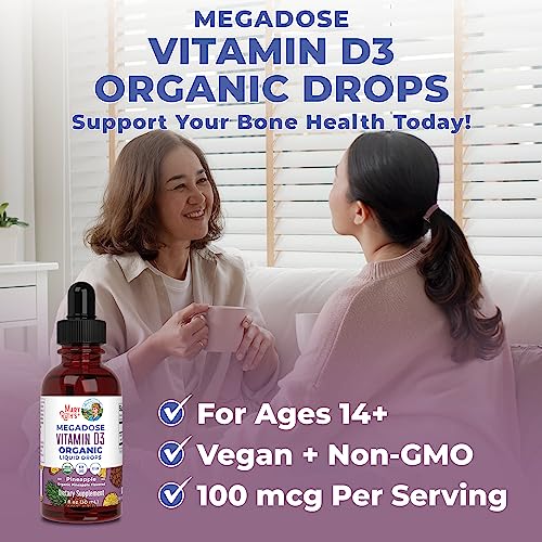 MaryRuth's Organic Vitamin D3 Liquid Drops, 4000 IU