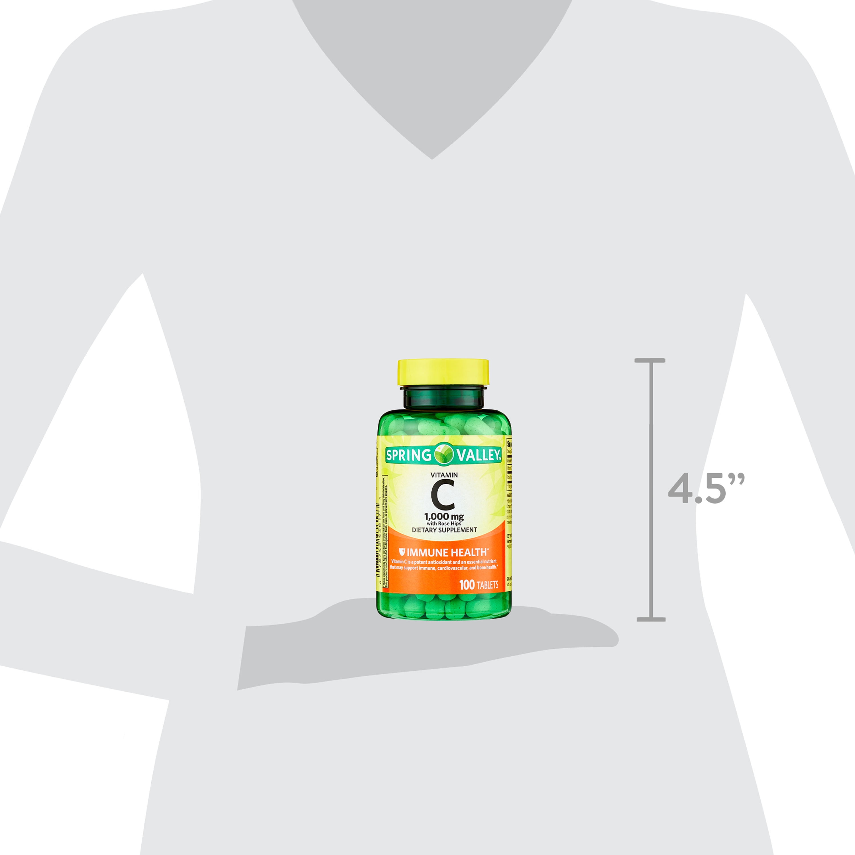 Spring Valley Vitamin C with Rose Hips, 1000 mg