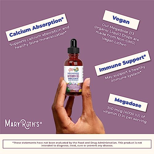 MaryRuth's Organic Vitamin D3 Liquid Drops, 4000 IU