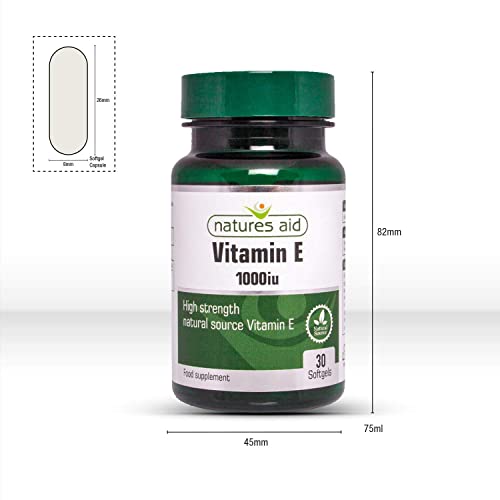 Nature's Aid Vitamin E 1000 IU Capsules