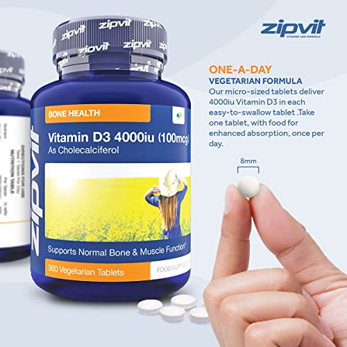 Zipvit Vitamin D3 4000iu - 360 Tablets