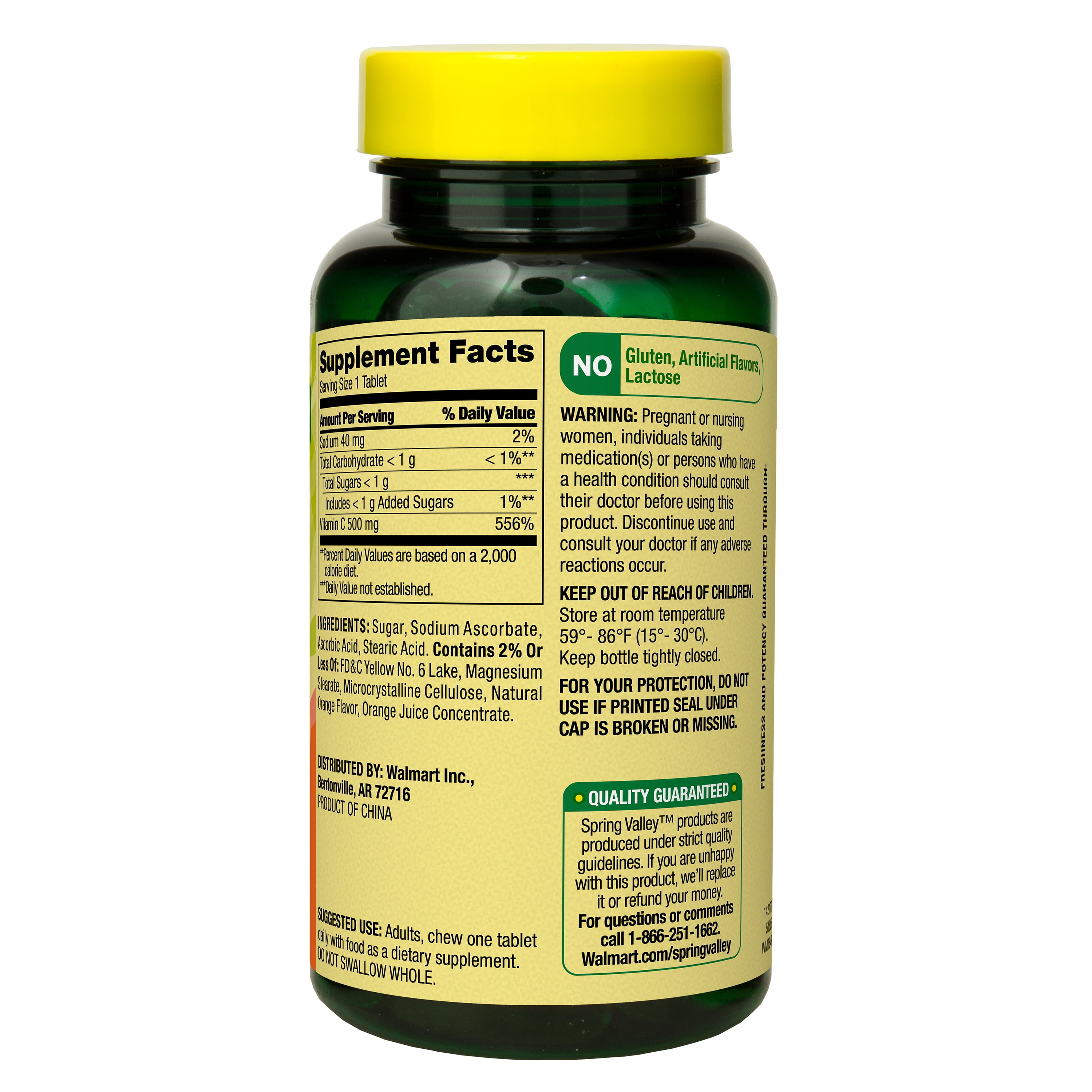 Spring Valley Chewable Vitamin C 500 mg - 2 Pack