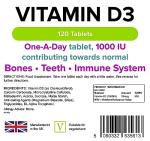 Lindens Vitamin D3 1000IU - 120 Tablets