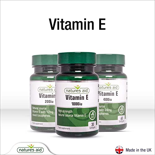 Nature's Aid Vitamin E 1000 IU Capsules