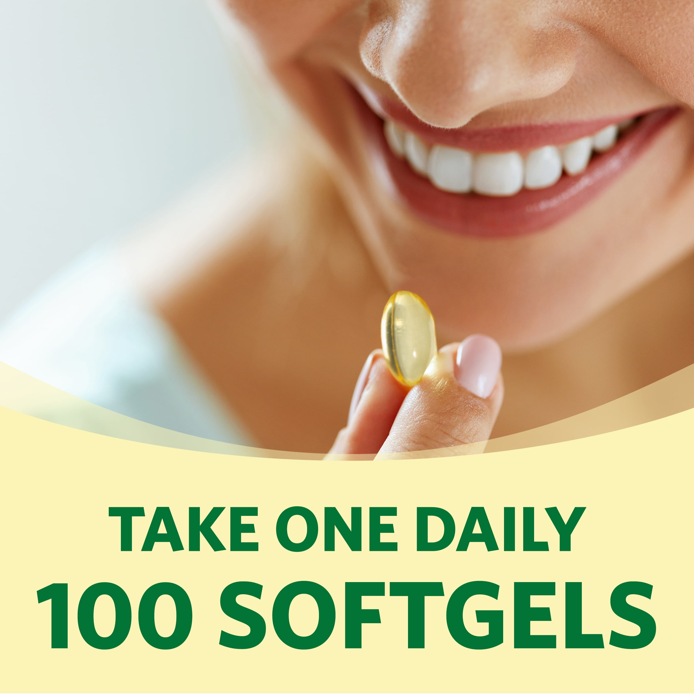 Spring Valley Vitamin D3 Softgels 5000 IU, 100 Count