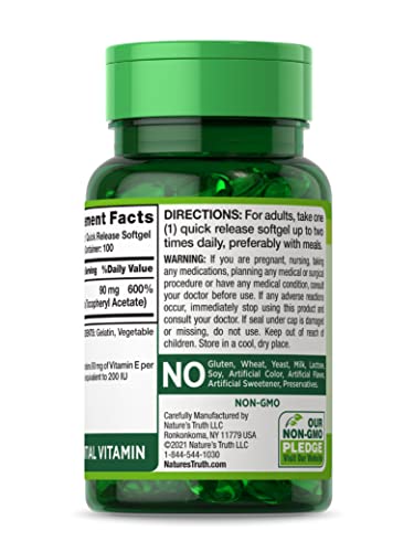 Nature's Truth High Potency Vitamin E Softgels