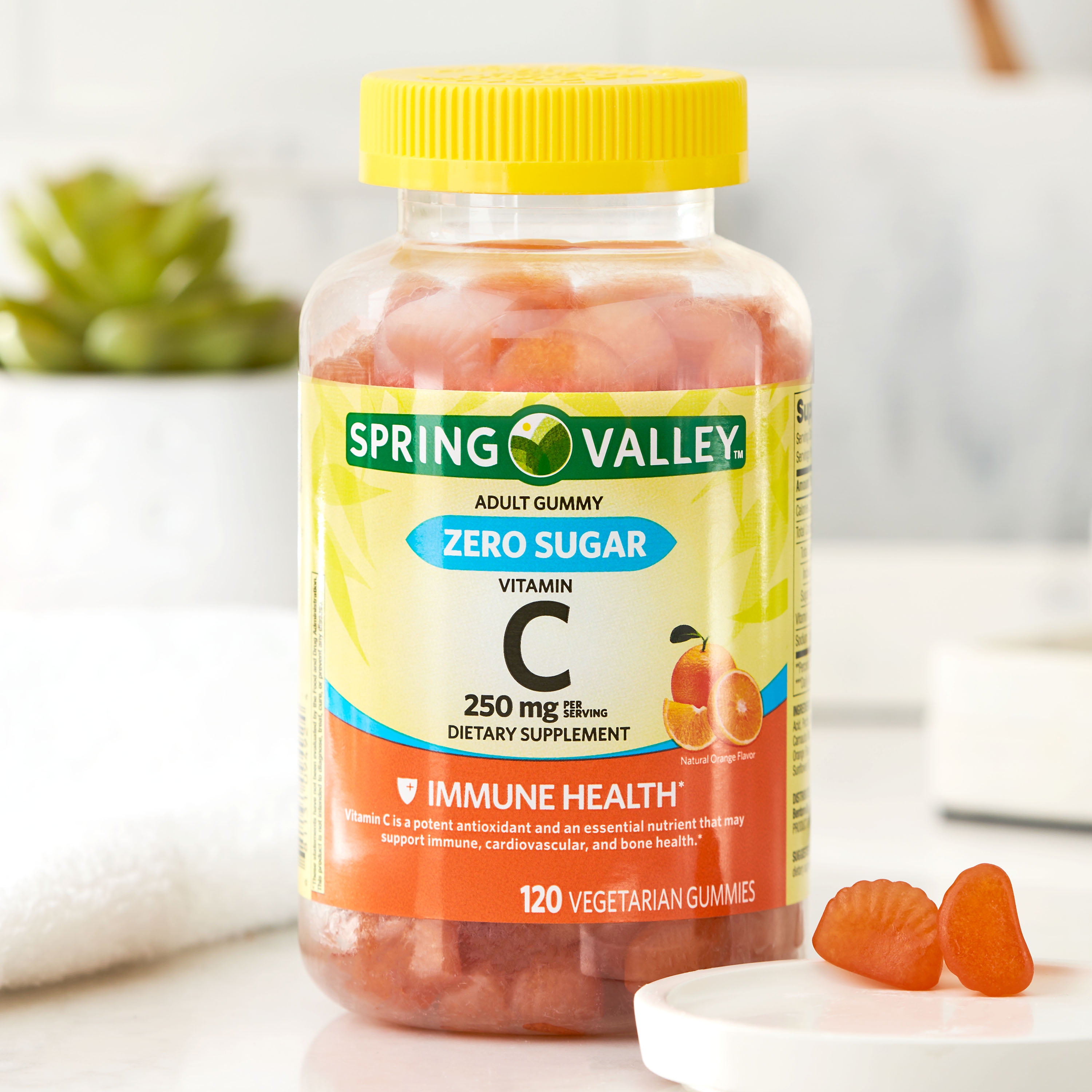 Spring Valley Sugar-Free Vitamin C Gummies, 120 Count