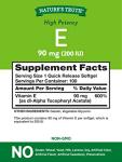 Nature's Truth High Potency Vitamin E Softgels