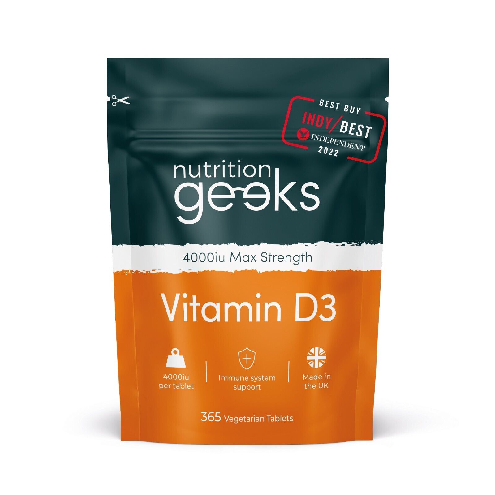 Vitamin D3 4000IU Supplements - 365 Tablets