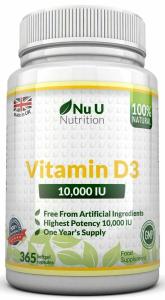 Vitamin D3 10,000 IU - 365 Softgel Capsules