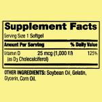 Vitamin D3 Softgels 1,000 IU - 450 Count