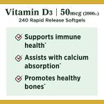 Nature's Bounty Vitamin D3 2000 IU Softgels