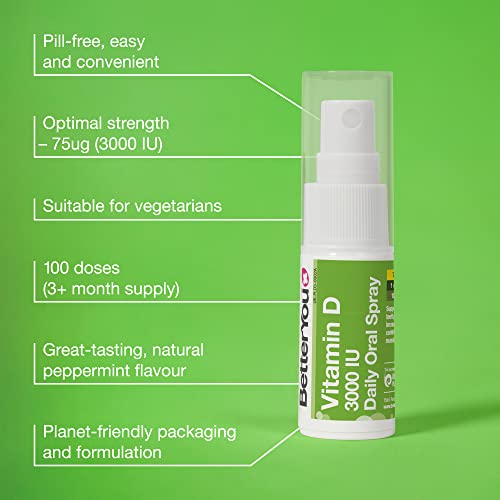 BetterYou Vitamin D3 Spray for Immune Support