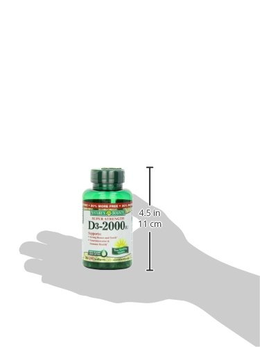 Nature's Bounty Vitamin D3 2000 IU Softgels