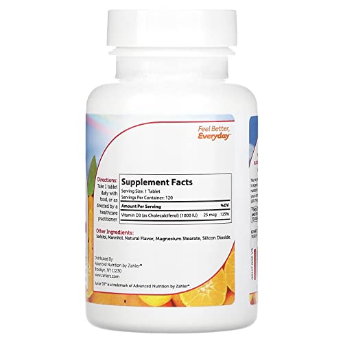 Zahler Junior D3 Chewable Vitamins for Kids