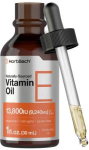 Vitamin E Oil 13,800 IU - Vegetarian, Non-GMO