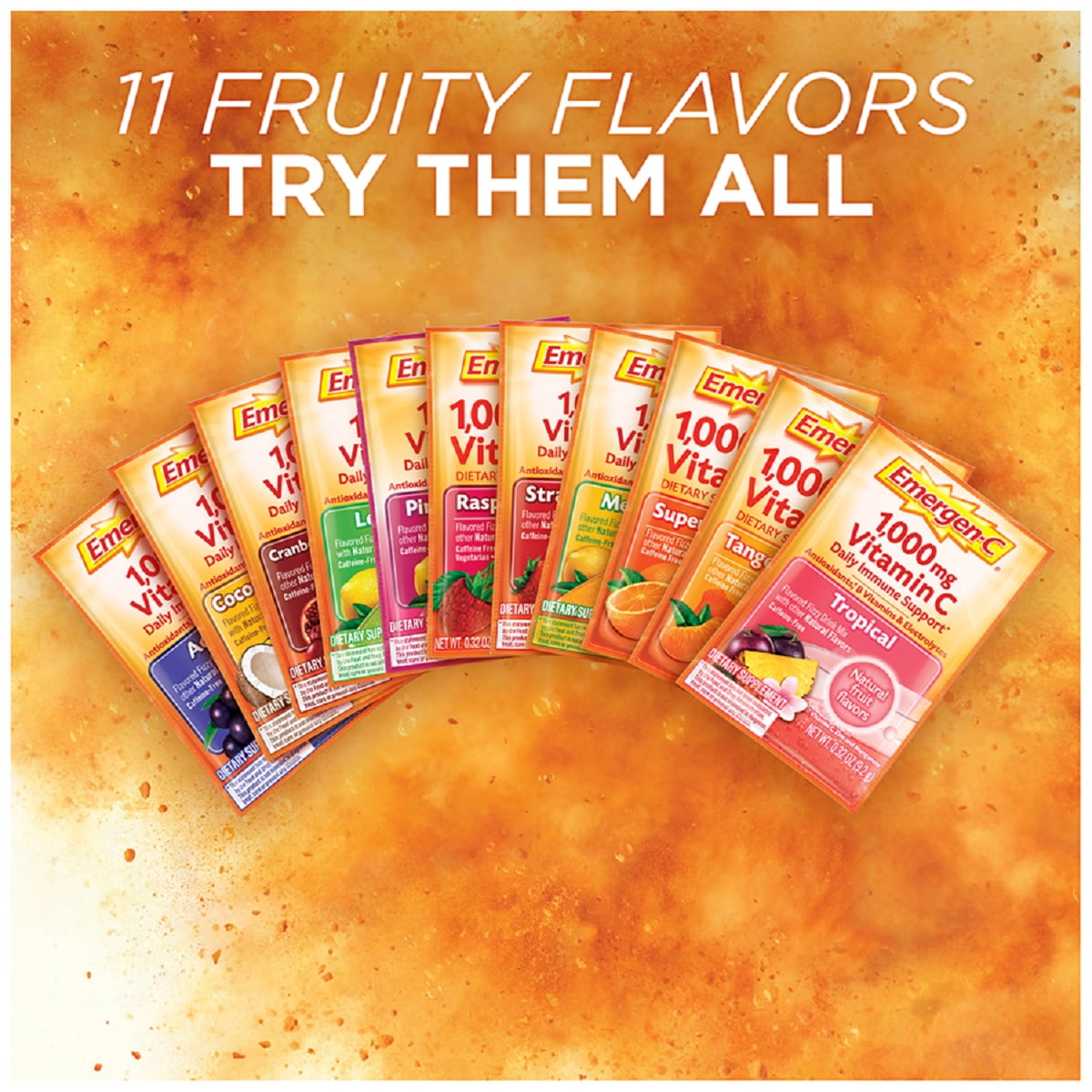 Emergen-C Super Orange Vitamin C Drink Mix 10 Pack