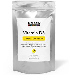 Vitamin D3 1000IU Tablets - 180 High Strength