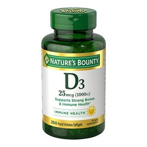 Nature's Bounty Vitamin D-1000 IU Softgels 250