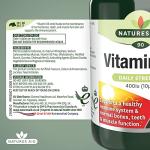 Nature's Aid Vitamin D 10µg, 90 Tablets