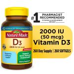Vitamin D3 Softgels 2000 IU - 260 Count