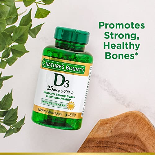 Nature's Bounty Vitamin D-1000 IU Softgels 250