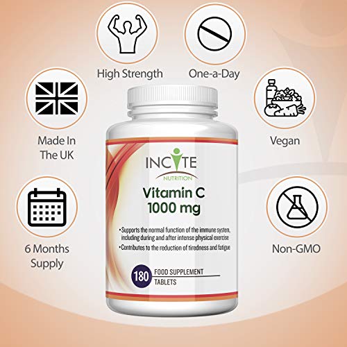High Dose Vitamin C 1000mg | 180 Tablets