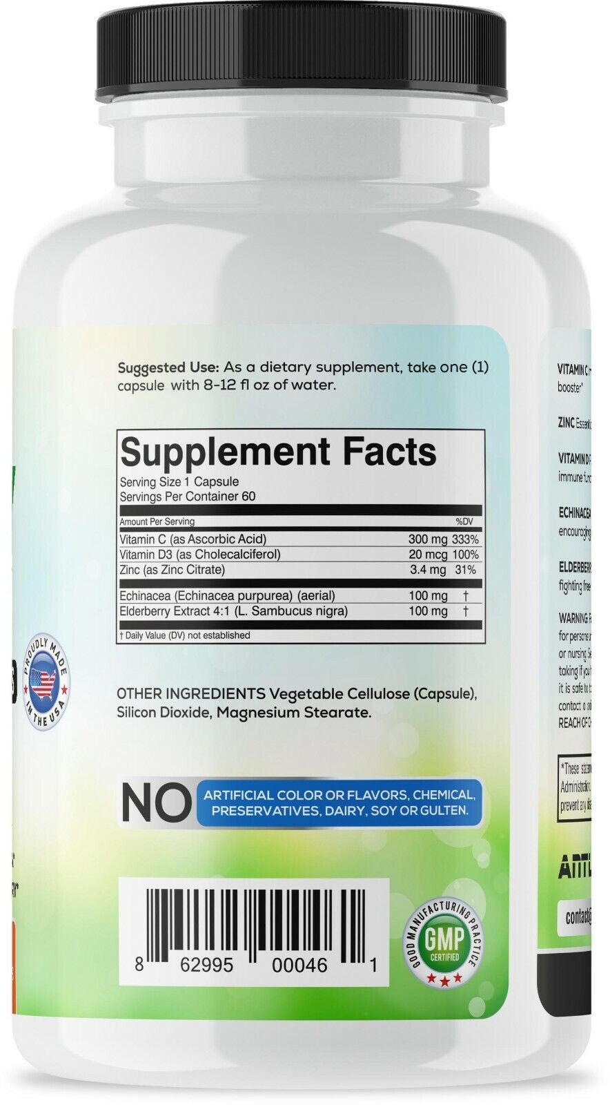 Immune System Booster Capsules for 60 Days