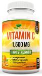 High Strength Vitamin C 1500mg - 180 Vegan Tablets
