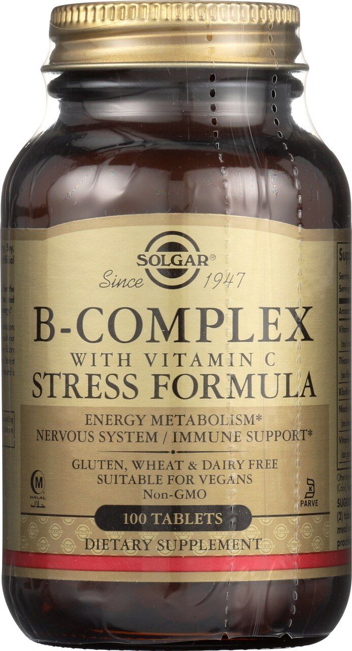 Solgar B-Complex Vitamins, 100 Capsules