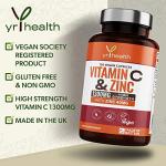 High Strength Vitamin C & Zinc 120 Vegan Capsules