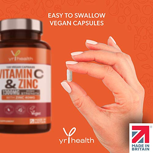 High Strength Vitamin C & Zinc 120 Vegan Capsules
