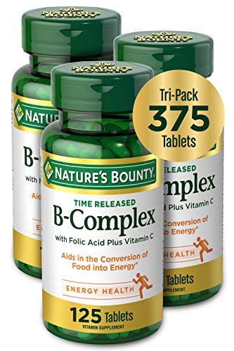 Nature's Bounty B-Complex with Folic Acid, 125 Tablets